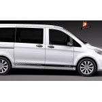 Car Accessories Auto Stylish Graphics Decal Styling Car Sides Stripe Sticker Vinyl For Mercedes Benz Vito V Class W447 V260